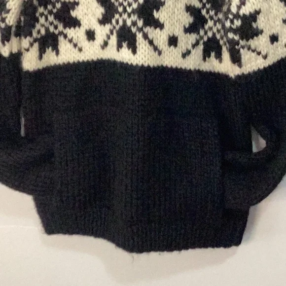Polo Ralph Lauren Wool Hand Knit Sweater Snowflake Nordic - Size Medium - Picture 5 of 8